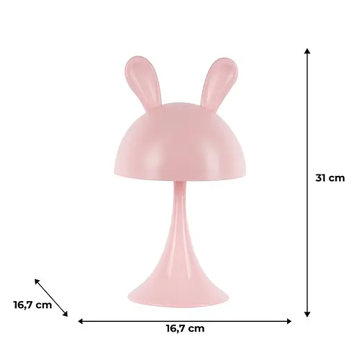 Світильник-нічник Kite LED з акумулятором Simple Bunny рожевий (K25-317-1-2) - фото 5