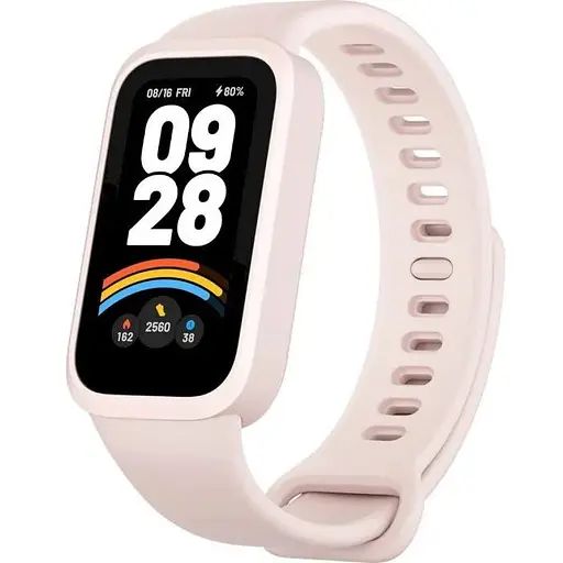 Фитнес-браслет Xiaomi Mi Smart Band 9 Active, розовый, TFT дисплей 1.47" (172x320), bloetooth 5.3, 300 mAh, пульсометр, уровень - фото 1