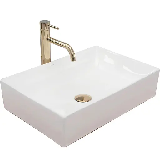 Умивальник Rea Inga white накладний білий REA-U1022, Білий - фото 1