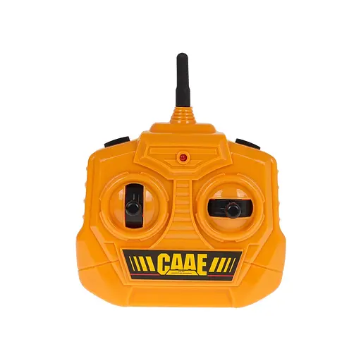 Бульдозер на управлінні з вогнями та димом жовтий - фото 7