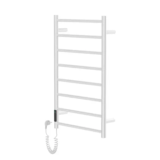 Электрический полотенцесушитель Volle Rondo500*800мм cepillado cromo 9235.000113, Хром, Левое, Электронный - фото 1