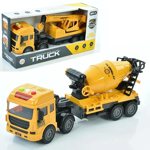 Стройтехника 316-3-4 инерц, 30см, подвижные детали, музыка, звук, свет, 2 вида, на бат(табл), в кор-ке, 32-15-9,5см (6903317604708) - фото 1