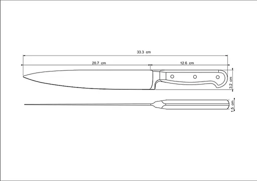 Ніж кухарський Tramontina Century 203 мм kuh0015819 - фото 6