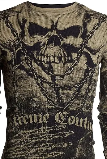 Футболка з довгим рукавом Xtreme Couture Affliction Men's Long Sleeve T-Shirt KILLER Crewneck 3XL - фото 3