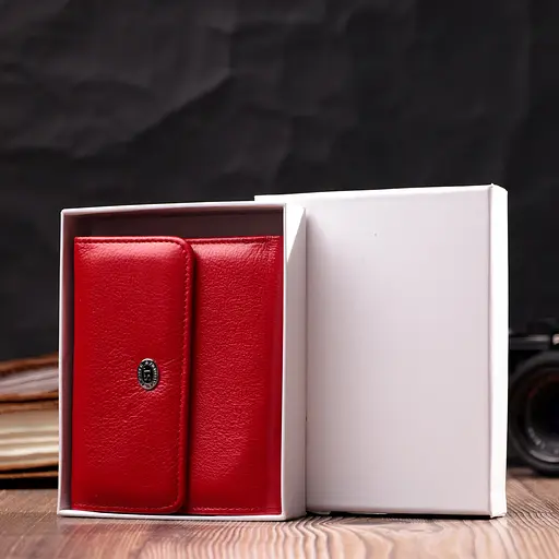 Кожаный женский кошелек ST Leather 11.7х9.5х2 см acs0028391 - фото 9