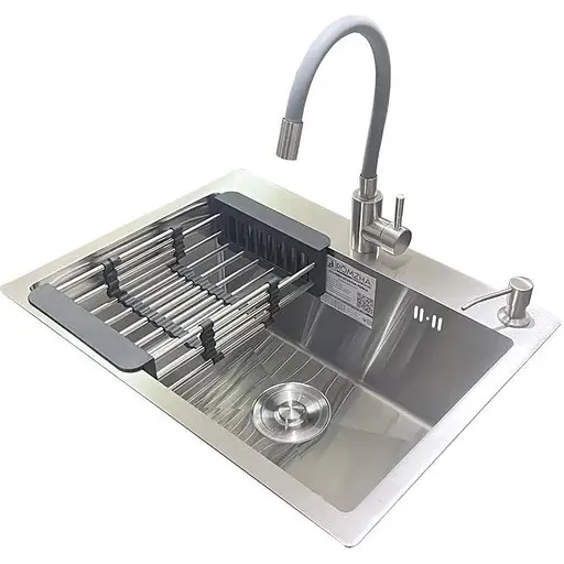 Комплект мийка + змішувач Romzha Arta U-550S (C)