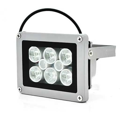 Прожектор направлен с сумеречным датчиком YOSO 12V 1.2W, 6+2LED, IP66, угол обзора 60°, дальность до 30м, 113*86*63мм, BOX