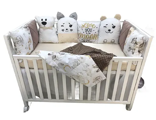 Дитячий набір Moontime у ліжечко "Місячні обійми" - фото 1