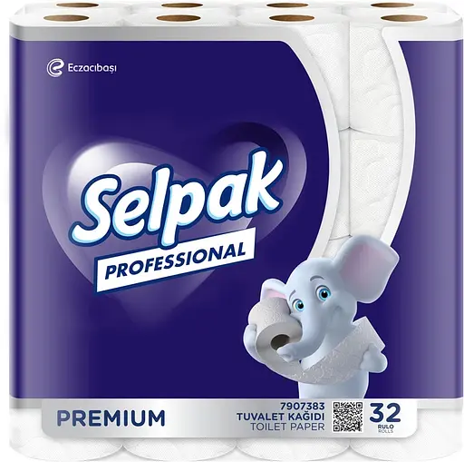 Папір туалетний Selpak Professional Premium целюлозний 3 шари 32 рулони