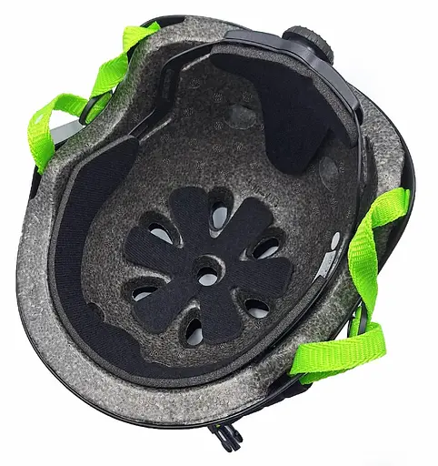 Велосипедний шолом A-Bike ES-001 M (54-58 см) чорний з салатовим (G0001416) - фото 2