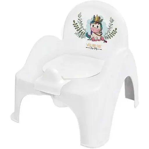Горщик-стілець Tega Baby дитячий Wild&Free Unicorn white pink - фото 1