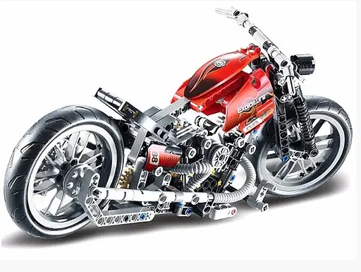Дитячий конструктор JiSi bricks Мотобайк 3354 (374 деталей) - фото 5