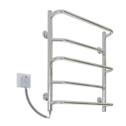 Електрична рушникосушарка Kosser Мікс 600x530/5 ЕL рег. ДМ03EL, Хром, Ліве - фото 1