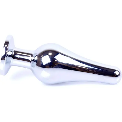 Анальна пробка Boss Of Toys Boss Series - Jewellery Silver Butt Plug Green, BS6400078, Срібний / Зелений - фото 5