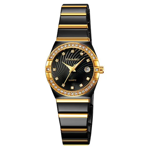 Годинник наручний жіночий 2342BKGD Black-Gold Skmei acs0030006 - фото 1