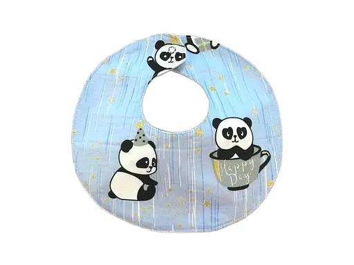 Непромокаемый слюнявчик Moontime "Панды" - фото 1