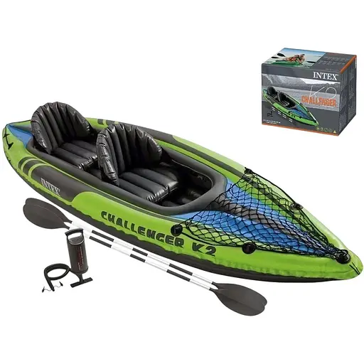 Двомісна спортивна байдарка Intex Challenger K4 68306 NP 351х76 см - фото 2