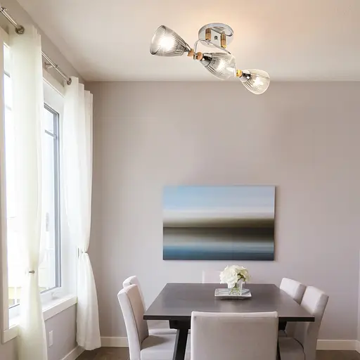 Потолочная люстра Sirius Л 8084/3А на 3 плафона - фото 2