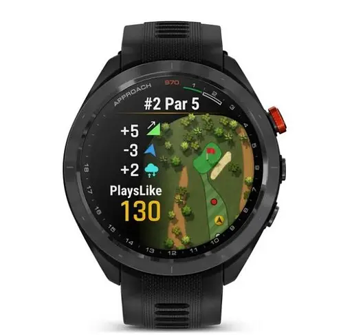Смарт-годинник Garmin Approach S70 47mm B. Ceramic Bezel w. Black S. Band (010-02746-02/12) - фото 2