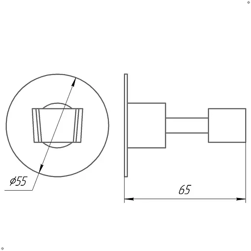 Тримач для душу Globus Lux SS8025 SUS304 000022597 Нержавіюча сталь - фото 4