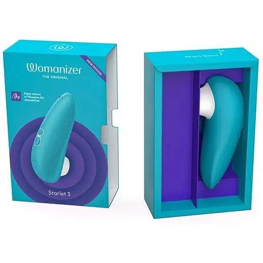 Вакуумний кліторальний стимулятор Womanizer Starlet 3 Turquoise - фото 5