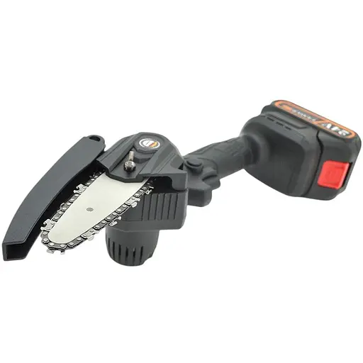 Аккумуляторная цепная электрическая пила Voltronic Chain Saw Mini  для обрезки деревьев и распиловки дров 15 см 24V зарядное устройство + аккумулятор