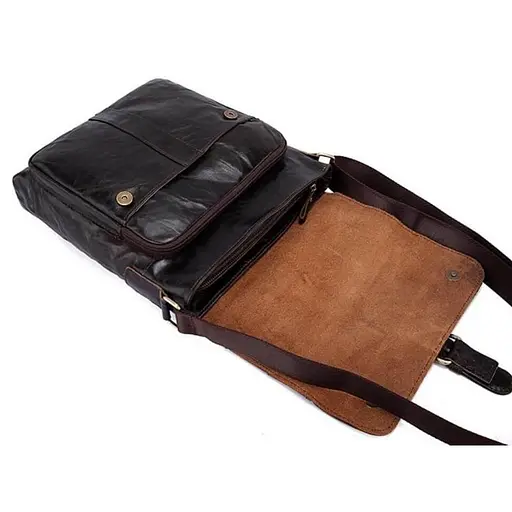 Чоловіча шкіряна сумка через плече Bexhill 29х34х6 см sum0025718 - фото 3