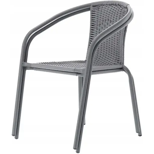 Садові меблі Chomik Bistro стіл та 2 стільці сірий - фото 7