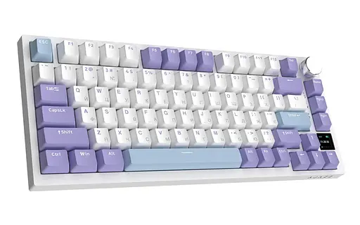 Беспроводная клавиатура Ajazz AK820 Pro Flying Fish Switch Purple RGB With Screen (AK820PRO-FF-PWB) - фото 6