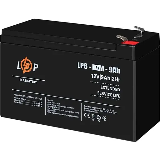 Аккумулятор LogicPower AGM 6-DZM 12V/9Ah/108Wh (12654) [109291]