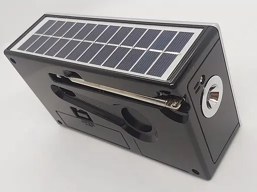 Портативний радіоприймач із сонячною панеллю та ліхтарем Waxiba XB-961U-S - фото 3