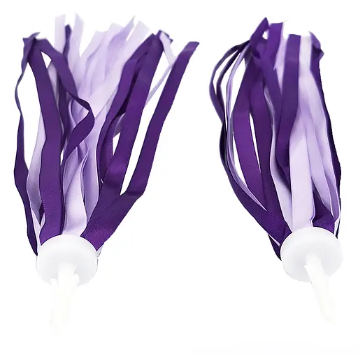 Ленты в руль детского велосипеда / самоката атласные фиолетовые (G00010533) - фото 3