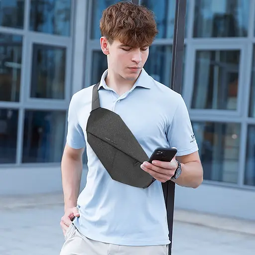 Сумка бананка Mark Ryden MR7786JY регулируемый ремешок (Черный) - фото 4