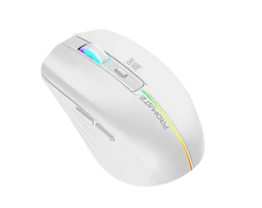 Миша бездротова Promate Kitt RGB White