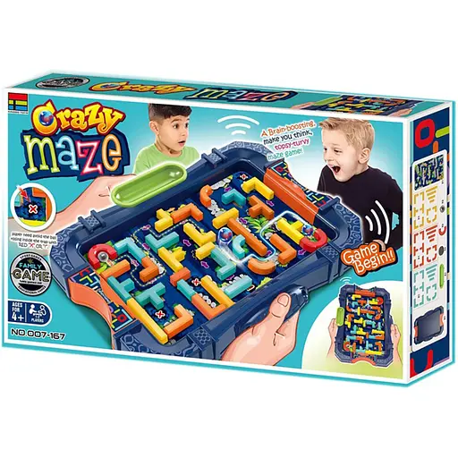 Настільна гра лабіринт-балансир 007-167 лабіринт, 1 кулька