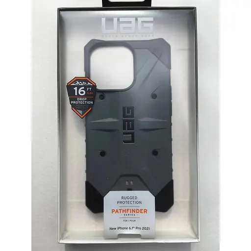 Оригинальный противоударный чехол UAG Pathfinder для iPhone 13 Pro Max (6.7") Silver (113167113333) - фото 2