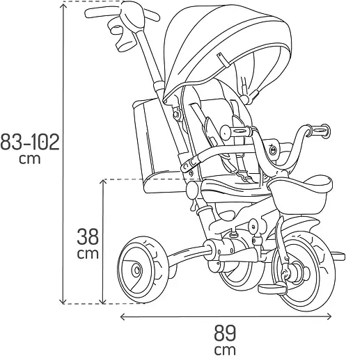 Трехколесный велосипед MoMi Ivi Beige (ROTR00013) - фото 10