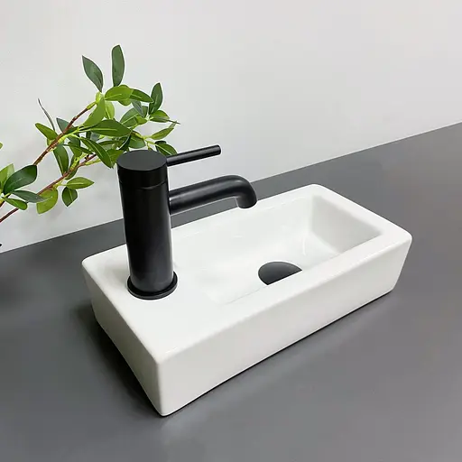 Умивальник VBI Komo R white накладний підвісний VBI-015601, Білий - фото 4