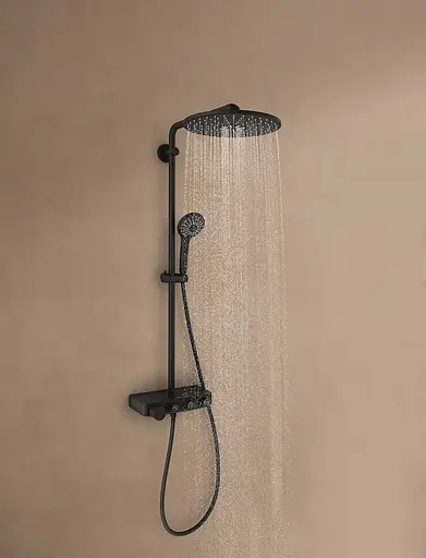 Душова система з термостатом Grohe Euphoria Smart Control System 310 Duo 22120KF0, Чорний матовий - фото 9