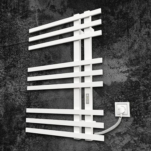 Електрична рушникосушарка Kosser Браш 800x600 ER тайм. білий ДБ01ERW, Білий матовий, Праве - фото 1