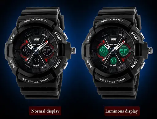 Чоловічий спортивний годинник Skmei 0966 (Чорний) - фото 5