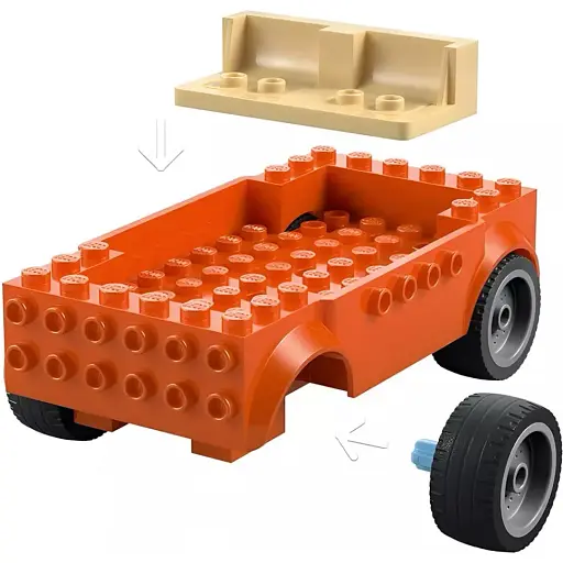 Конструктор LEGO Bluey Пляж и семейная поездка на автомобили Блуи 133 детали (11202) - фото 7