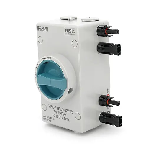 Ручний вимикач Risin 1000V 32A 2St IP66 вхід ліво-право Grey - фото 2