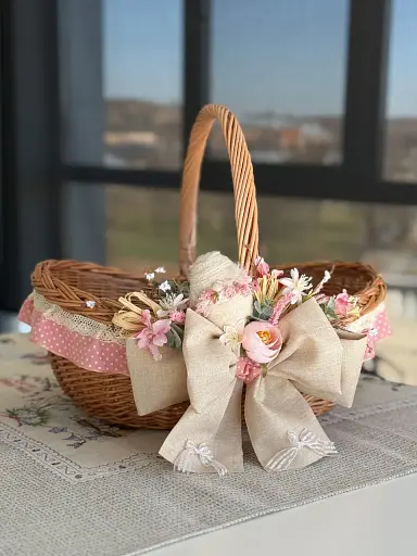 Пасхальная корзина 35х28х28см hand-made MIS LT - фото 1
