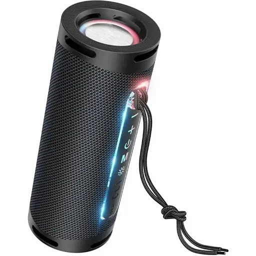 Портативна bluetooth колонка Hoco HC9 TWS з LED підсвічуванням чорний - фото 1
