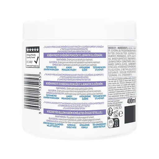 Крем для лица, тела и рук Mixa Panthenol Comfort для чувствительной кожи 400 мл - фото 10