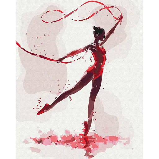 Картина за номерами на підрамнику Brushme Чарівна гімнастка