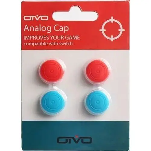 Накладки на стики Analog Cap Joy-Con Nintendo Switch\Lite Red/Blue (4 шт.)