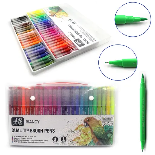 Набор линеров+кисть, 48 шт., 9773-48