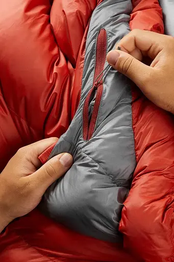 Спальник Rab Alpine 600 Regular L лівий Red (1033-RB QSD-29-RCY-REG-LZ) - фото 7